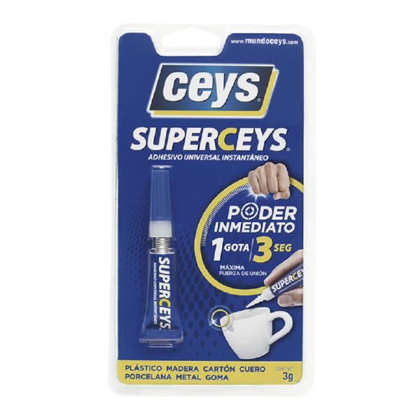 Adhesivo instant&aacute;neo Superceys.