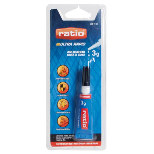 Adhesivo instant&aacute;neo universal.