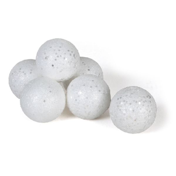 Bolas de nieve brillante.