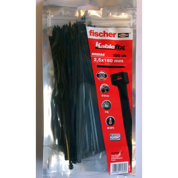 Bridas Kablefix Fischer negras
