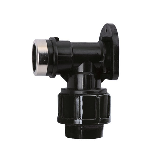 Codo rosca mural H 90º para tubo polieti