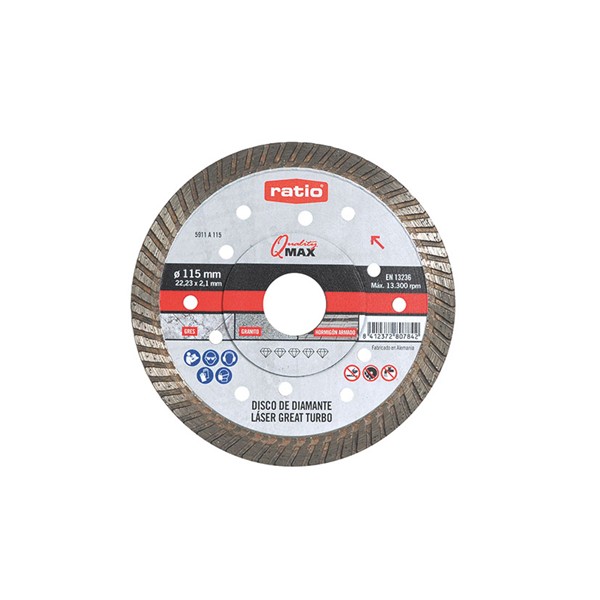 Disco diamante Turbo gres/porcelánico RA