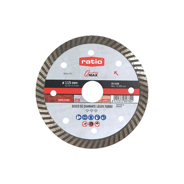 Disco diamante Turbo RATIO Quality Max 5