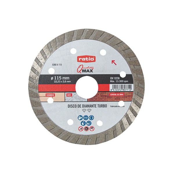 Disco diamante Turbo RATIO Quality Max 5