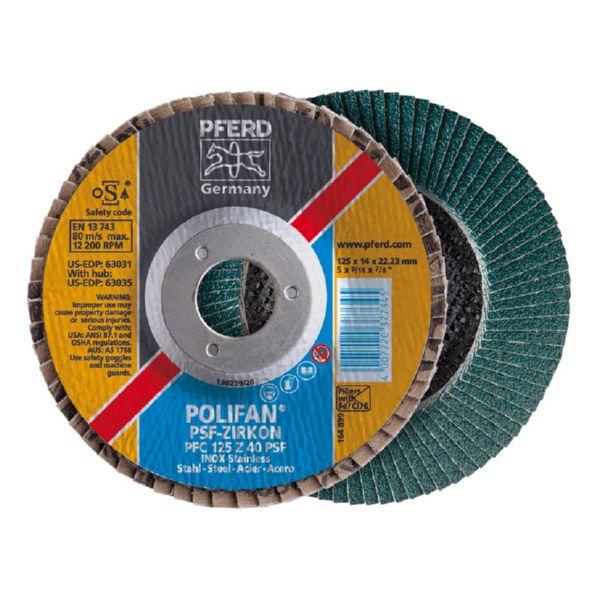 Discos abrasivos láminas PFERD Polifan Z