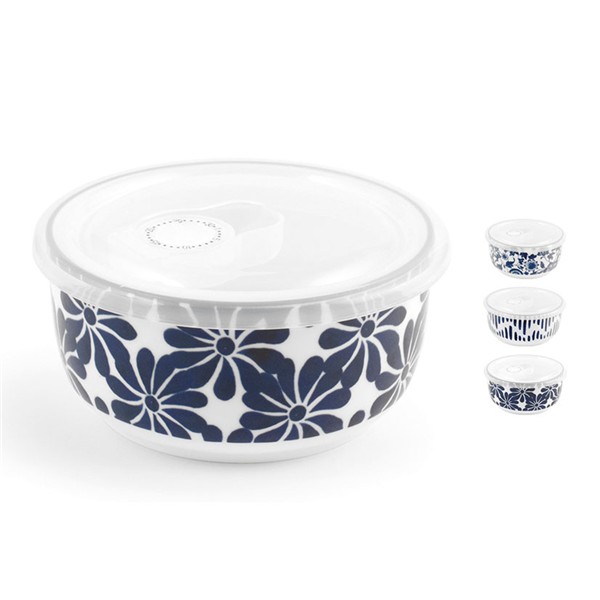 Fiambrera porcelana Seta con tapa