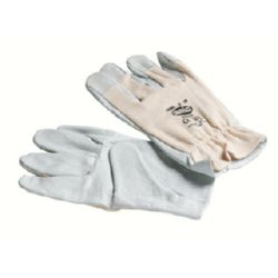 Guante mixto flor piel y algodon.