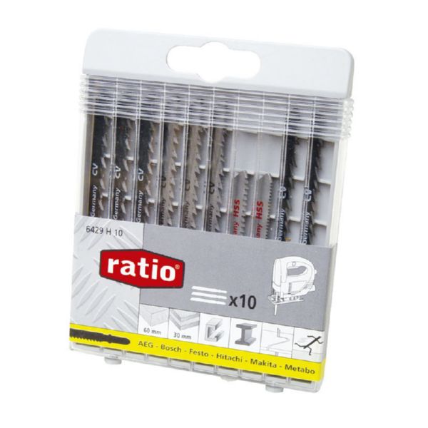 Juego 10 sierras calar Ratio multimateri