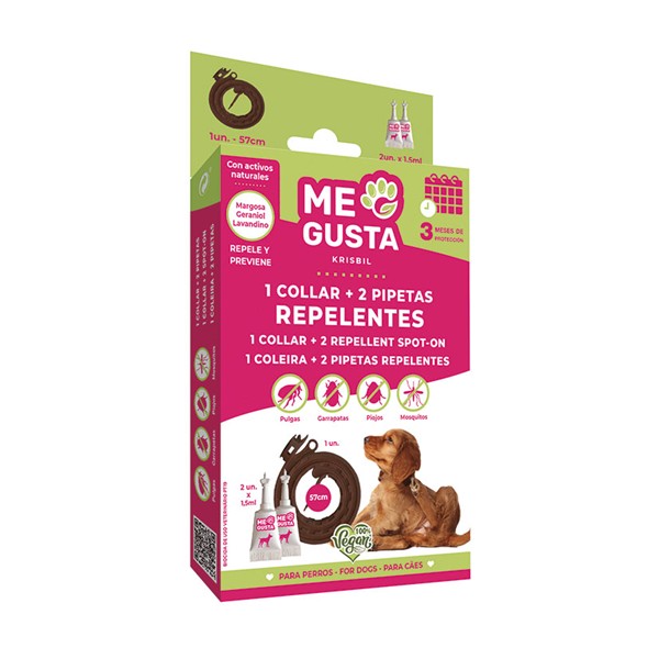 Pack collar repelente + 2 pipetas gato /