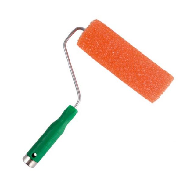 Rodillo espuma poro mango verde