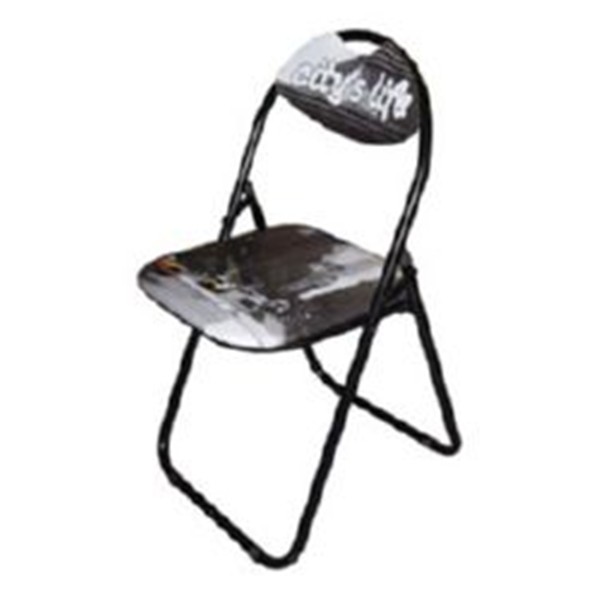 Silla met&aacute;lica plegable.