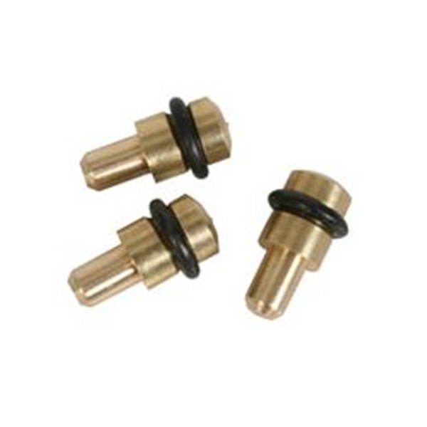 Soporte vitrina con goma.