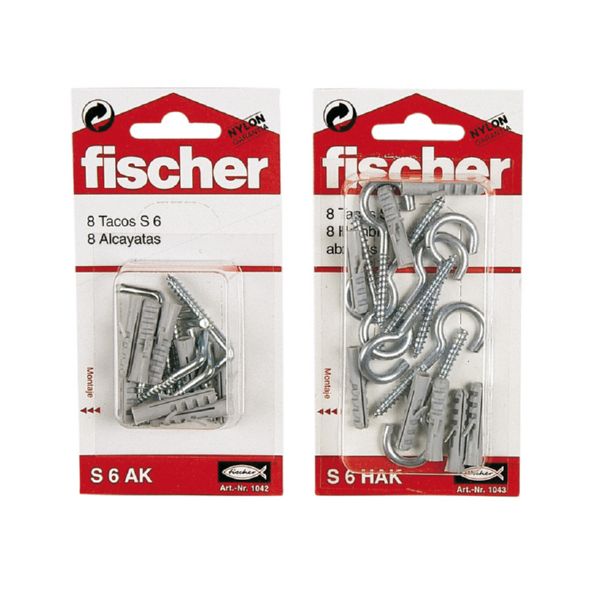 Taco pl&aacute;stico S con accesorios.