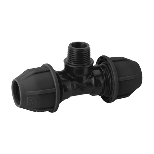 Te rosca M para tubo polietileno HABITEX