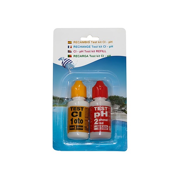 Test aguas piscina pH y cloro PQS