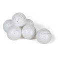 Bolas de nieve brillante.