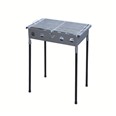 Barbacoa carbon FLORES CORTES. Medidas: 510 x 330 x 600 mm. Peso: 8,25