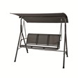 Balancin metalico 3 plazas. Medidas: 112x170xh150,3 cm. Color: gris.
