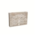 Tapa contador madera. Arbol de la Vida