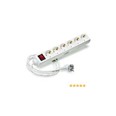BASE 6 TOMAS CON INTERR. 3X1,5 CABLE 1,5M IP20
