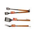 Accesorios barbacoa. Pinzas mango madera