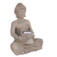 Buda solar imitaci&oacute;n piedra  31 cm