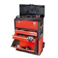 Caja taller m&oacute;vil met&aacute;lico 3en1 modular (52x32x72 cm).