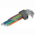 JUEGO 9 LLAVES ALLEN HEXAG. MULTICOLOR