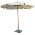 Parasol madera 3 m. Color crudo.