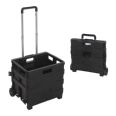 Trolley plegable aluminio 38x36x30 cm.